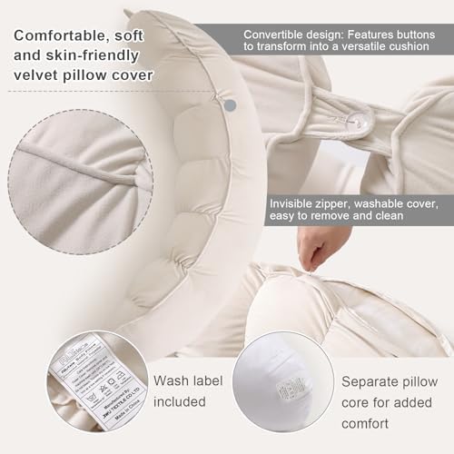 Peallow – Long Round Body Pillow - Image 4