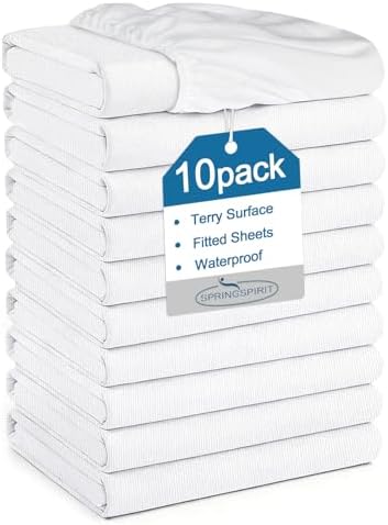 Twin Size Mattress Protector Waterproof, Absorbent Fitted Sheet by SpringspiritBedding