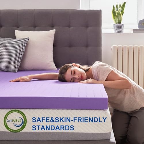 SINWEEK Mattress Topper Twin XL, 2 Inch Gel Memory Foam Mattress Topper College - Image 4