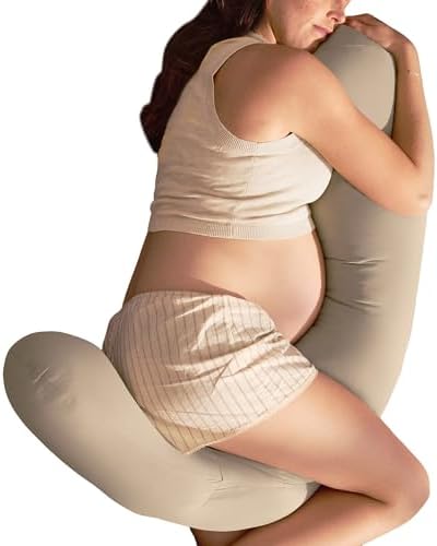 Frida Mom Compact Support 4-in-1 Cooling Pregnancy Pillow, Space-Saving by Frida