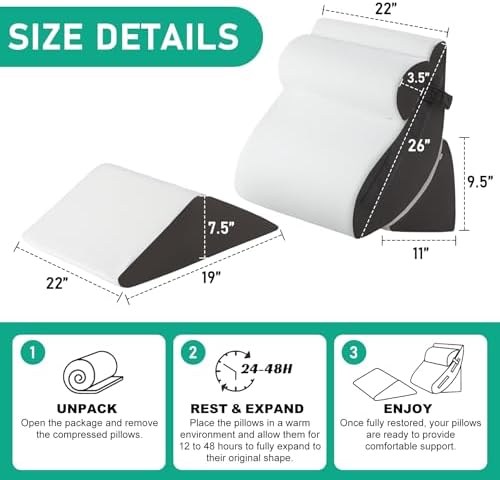 4PCS Wedge Pillow Set for After Surgery - Image 2