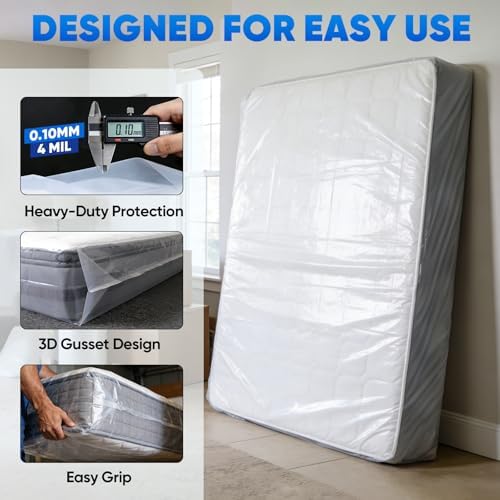 TICONN 2PK Plastic Mattress Bag - Image 2