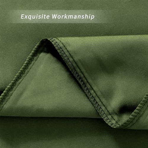 Dark Olive Green Standard Size Pillow Cases Set of 2 - Image 6