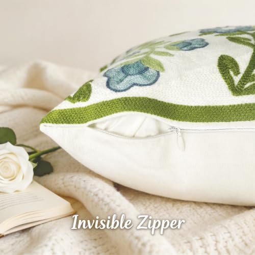 Alysheer Embroidered Decorative Throw Pillow Cover 18"x 18" Set of 2 - Image 5