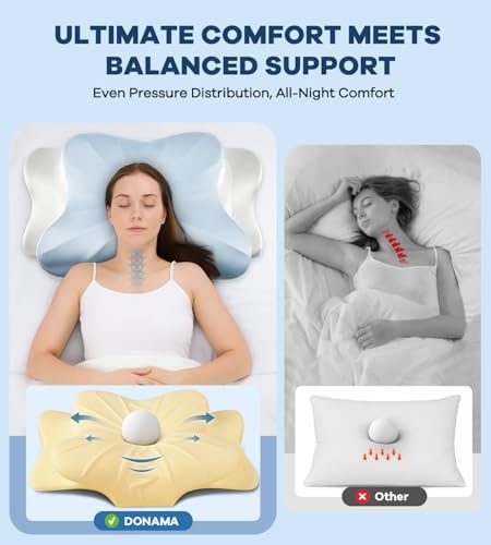 DONAMA Cervical Pillow for Neck and Shoulder Pain Relief, Cooling Contour - Image 3