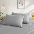 Dark Grey King Size Pillow Cases Set of 2, Microfiber by NookZuzu