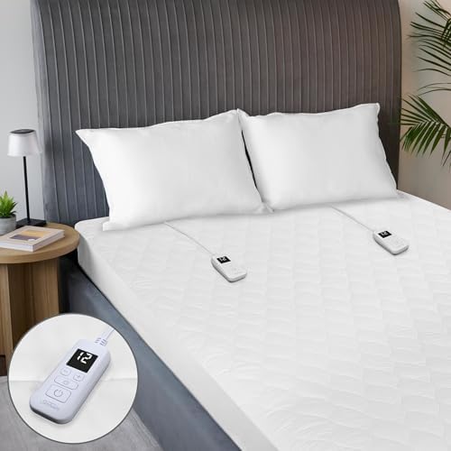 Sunbeam Electric Premium Water Resistant Restful Quilted Heated Mattress Pad by Sunbeam