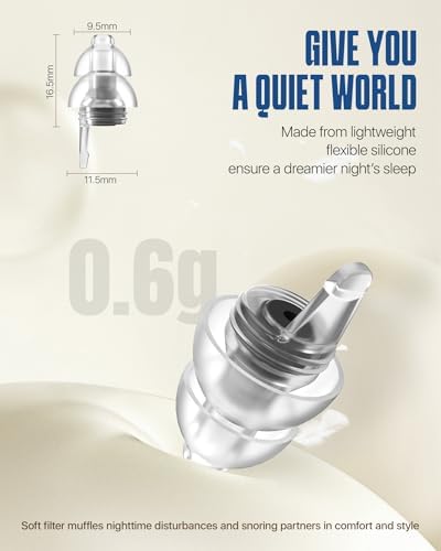 Ear Plugs for Sleeping, Comfy Reusable Earplugs for Sleep, Deep Focus, Noise - Image 4