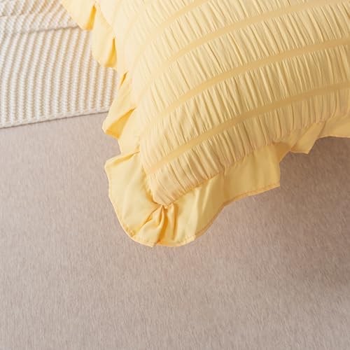 H Household Seersucker Body Pillowcases, 20x54 inches Long Pillowcase Ruffled - Image 4