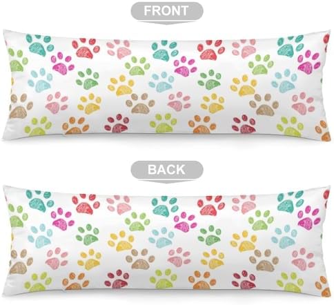 Dog Paw Cute Print Body Pillow Cover Pillowcase - Image 3
