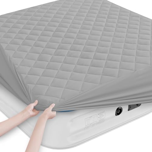 Full Mattress Pad, Soft Quilted Air Mattress Topper Full by Magik+%26+Kover