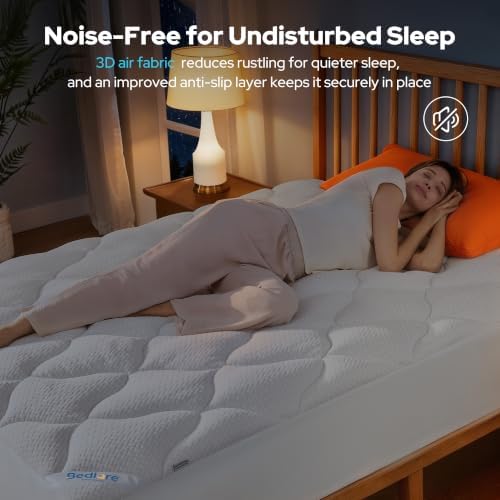 BEDLORE Waterproof California King Mattress Pad, Breathable Mattress Protector - Image 4