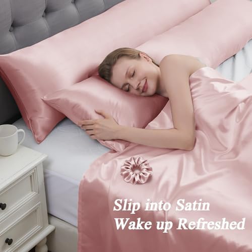 Vielit Satin Body Pillow Pillowcase 1pc, Silky Body Pillow Cover Similar to - Image 2