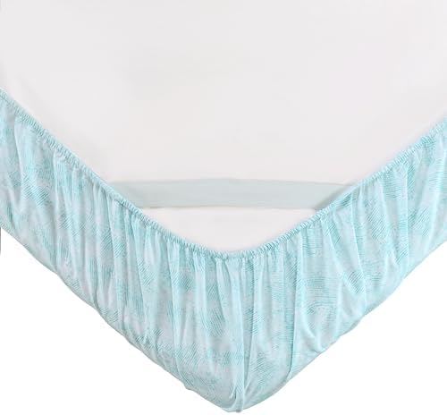 Elegant Comfort 6-Piece Sheet Set Deep Pocket, Cal King, Wave Aqua - Image 4
