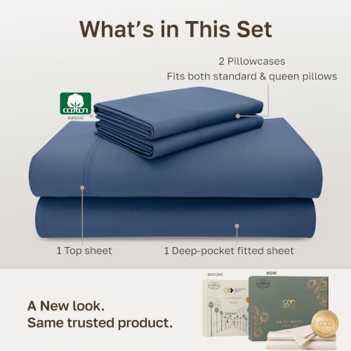 California Design Den Luxury 600 Thread Count Full Sheets Set - Image 3