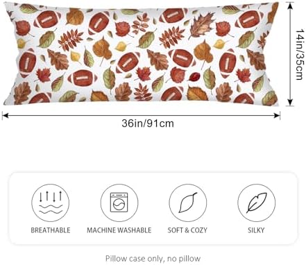 Fall Lumbar Pillow Cover 14x36 Long Body Pillow Covers - Image 6