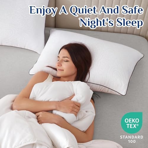 JOLLYVOGUE Queen Pillows, Cooling and Firm Single Bed Pillow - Image 4