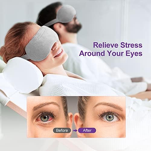 Umisleep Lavender Eye Mask, Weighted Heated Sleep Mask - Image 3