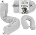 Dot&Dot Twist Memory Foam Travel Pillow, Bendable Neck Pillow by DotDot