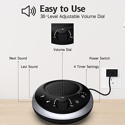 Sound Machine Loud White Noise Machine Nonstop Brown Noise Sleep Machine 30 - Image 3