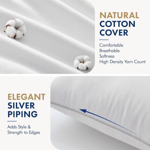 MIULEE 24x24 Inch Euro Pillow Inserts Pack of 4 - Image 5