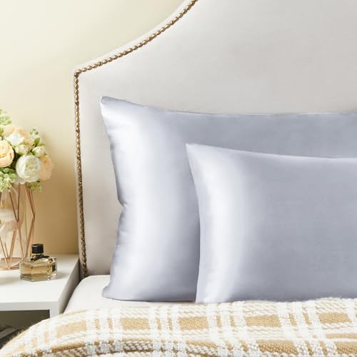 BEDELITE Satin Pillowcases, Queen Size 20x30 Inch, Evening Haze - Image 7