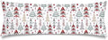 Christmas Long Pillow Cases Christmas Tree Lumbar Pillowcase King Size Pillow by Unknown