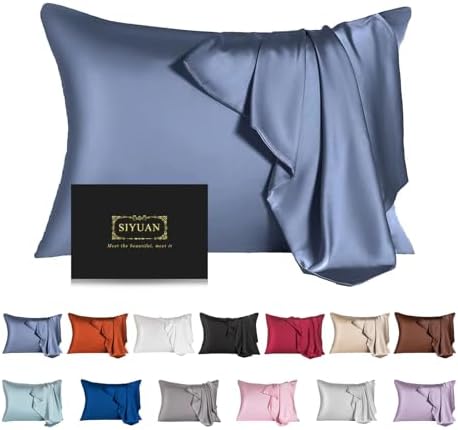 Mulberry Silk Pillowcase for Hair and Skin, Cooling Silk Pillow Case by SIYUAN