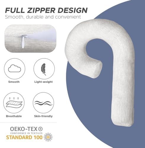 Swan Shaped Body Pillow Cover Fabric, Long Pillow Case - Image 6
