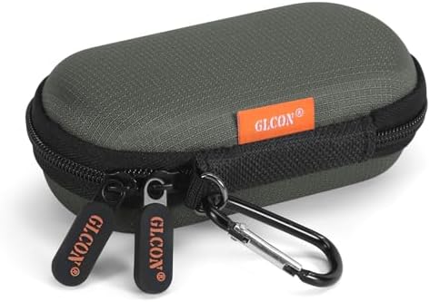 Mini Oval Earbud Case, Hard Shell Pocket Pouch Bag by GLCON