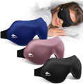 3 Pack Sleep Masks for Women: Zero Eye Pressure Airplane Travel Essentials by FACEMOON
