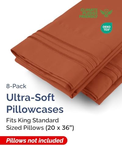 King Standard Pillow Cases Set of 8 - Image 2