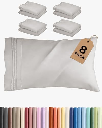 King Standard Pillow Cases Set of 8 by CGKUnlimited