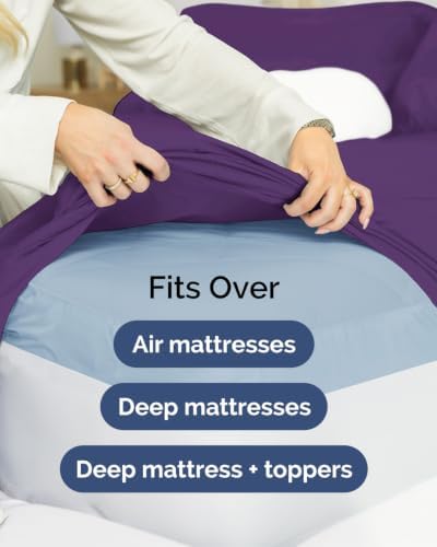 CGK Linens 2 Pack Extra Deep Twin XL Fitted Sheets - Image 7