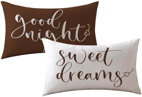 Bedding Decorative Lumbar Pillowcases Sweet Dreams Good Night Cushion Covers by ULOVE+LOVE+YOURSELF