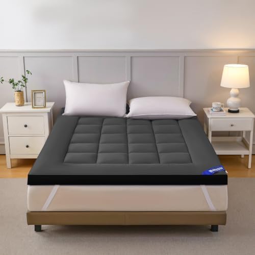 Shatex 2.5 inch Mattress Topper, King Size Mattress Pad - Image 2