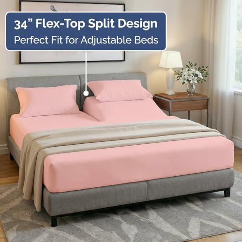 Flex Top Split Head King 4 Piece Sheet Set - Image 4