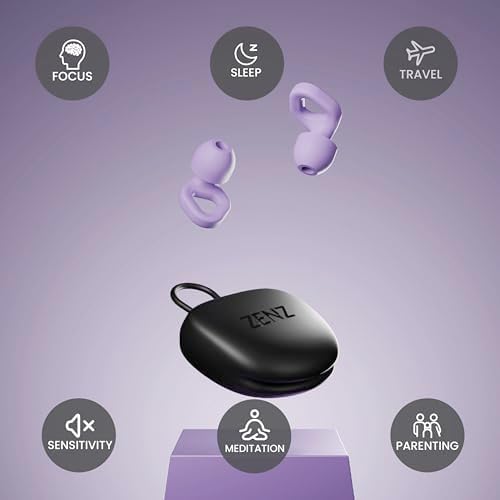 Zenz Unwind Ear Plugs for Sleeping Noise Reduction – Soft Silicone Reusable - Image 3