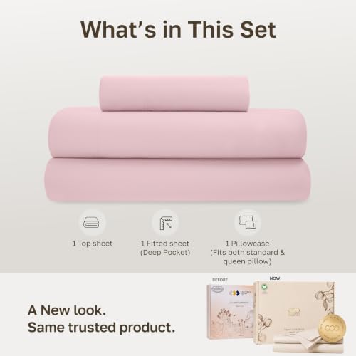 California Design Den 100% Organic Cotton Twin XL Sheets - Image 3
