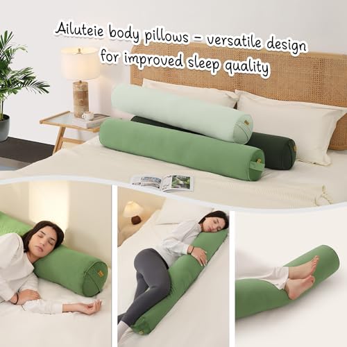 Body Pillow for Adults, Long Round Pillow, Big Cylindrical Pillow, Large Full - Image 6