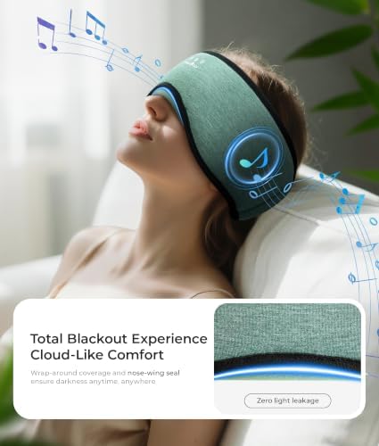 MUSICOZY Sleep Mask with Bluetooth Headphones Eyemask - Image 5