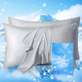 Cooling Pillow Cases 2 Pack King Size Cooling Pillowcases by JYETP