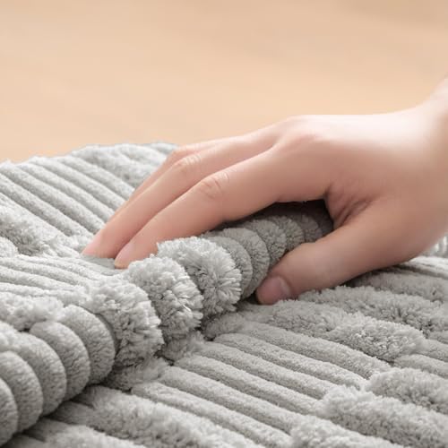 Kevin Textile 14x36 Inch Long Lumbar Pillow Cover 1 Pack Soft Plush Stripe - Image 2