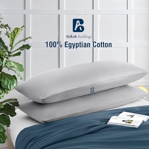 Body Pillow case with Zipper Closure 100% Egyptian Cotton 500 Thread Count Pack - Image 2
