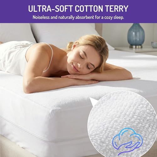 Bed Bug Mattress Cover Queen, Mattress Protector, Fits 9-12 Inch - Image 4