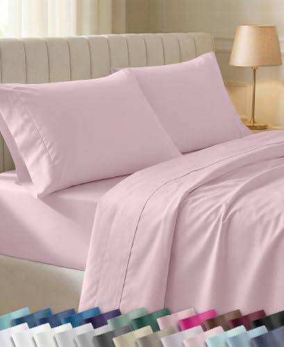 California Design Den Soft 100% Cotton Sateen Twin Size Sheets by CaliforniaDesignDen