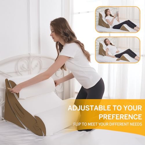 Wedge Pillow Set for After Surgery – 5PCS Orthopedic Bed Wedge Pillow Set for - Image 2