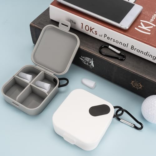 Adorila 2 Pack Portable Ear Plug Carrying Cases, Waterproof Earplug Case - Image 6