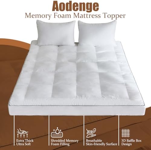 4 Inch Memory Foam Mattress Topper King - Image 5