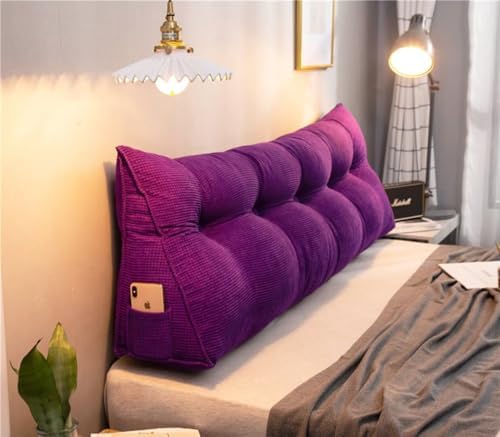 Triangular Reading Bed Rest Pillow Large Bolster Cushion Headboard Backrest by UUluhao